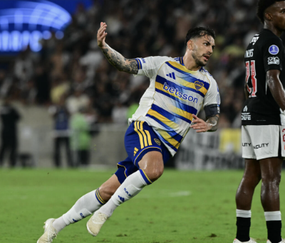 Paredes, once días después del desgarro: gol y clasificación para Boca en la Sudamericana